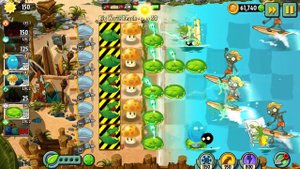 Plants vs Zombies 2 Big Wave Beach day 30 / Растения против Зомби 2 Пляж Большой Волны день 30