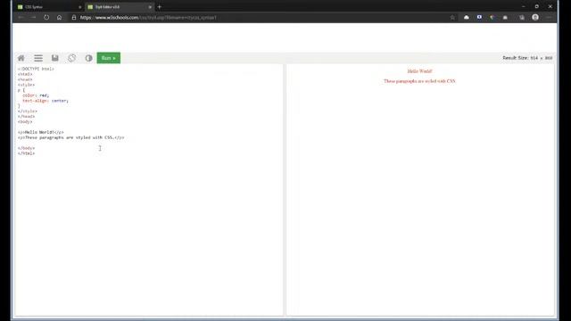 WEB 13 - CSS Looks at w3schools