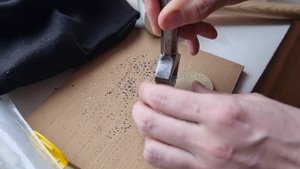 Пробойники строчные, высечные, круглые ручная работа с шагом 5мм и 4мм