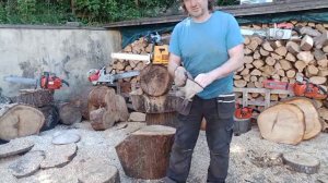 Partner R16 Vintage Professional Swedish 55cc Chainsaw. My 1 owner saw cutting. Simply Perfect 👹