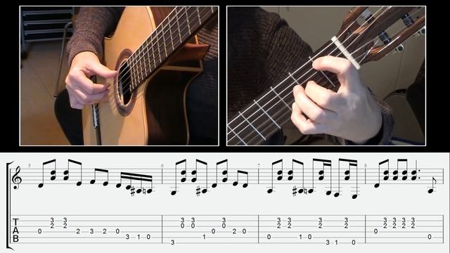 Troika (тройка) - Russian folk song (Русская народная песня),with tabs/slices, arr. Sylvia Molenber смотреть онлайн