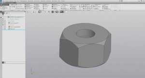 Дистанционный этап. Компас-3D. Гайка накидная