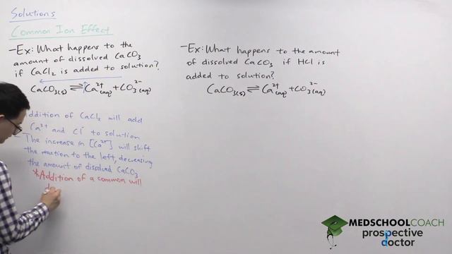 Common Ion Effect | MCAT Organic Chemistry Prep