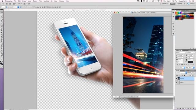 how to insert photos into Photoshop PSD mockup file смотреть онлайн
