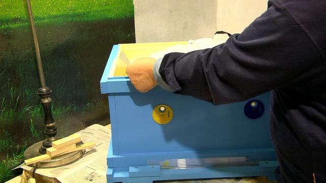 Улей Волгарь 16 рамок на пасеке у родника. Пчеловодство.