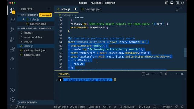 Multimodal Embedding with Langchain in Node.js with Vertex AI