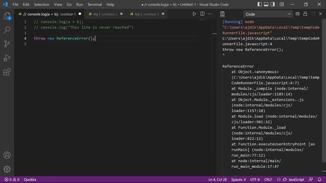 Error Handling in JavaScript| throw and catch| Frontend Development with Meta