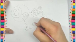 Как нарисовать Тика - Бравл Старс - How draw Tick - Brawl Stars - Рисуем бравлеров