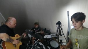 Нам с тобой "Кино" кавер детская рок группа "Андроид"