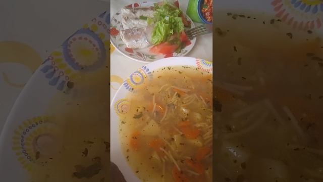 Японская кухня. Уха из скумбрии.