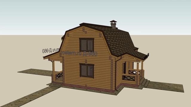 ДВУХЭТАЖНЫЙ ДЕРЕВЯННЫЙ ДОМ С БИЛЬЯРДНОЙ Д-960 #ростерн, #проекты #дома #брус #бревно #фундамент смотреть онлайн