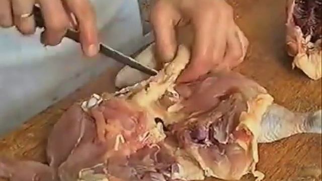 удаление костей из курицы1 смотреть онлайн