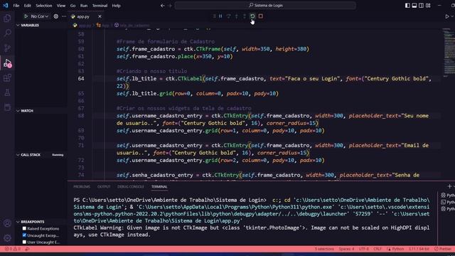 #3 - Criando a Tela de Cadastro de Usuarios do Projeto || #python #sqlite3 #tkinter смотреть онлайн