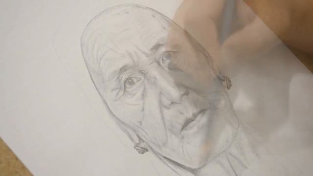 Рисунок простыми карандашами. Портрет моей бабушки. Drawing. 720p. смотреть онлайн