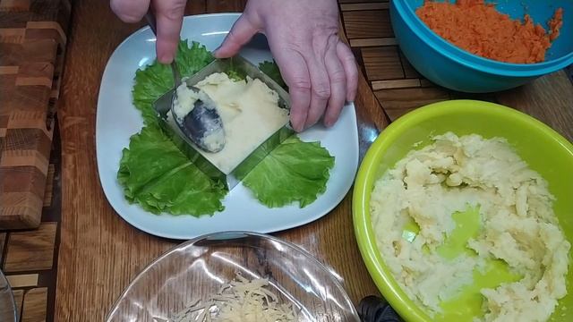 Оригинальное вкусное блюдо из картофеля и шпината. Попьетт из картофеля и шпината