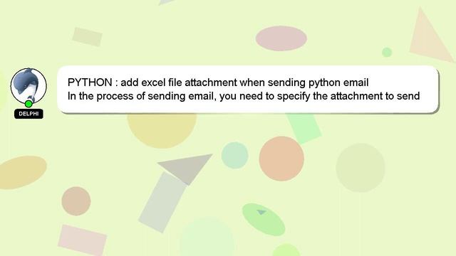 PYTHON : add excel file attachment when sending python email