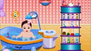 Детская игра забава малыша при купании игры для маленьких детей