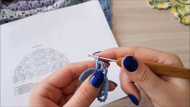 Легкий и красивый узор крючком для бактуса. МК. Более 1000 подписчиков! УРА! смотреть онлайн