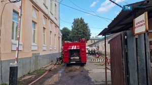 В Туле загорелся военный госпиталь