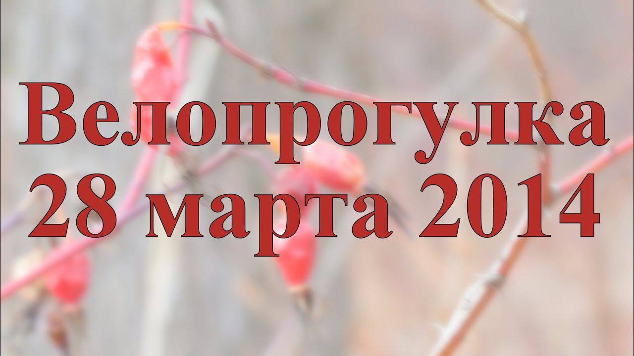 Велопрогулка 28 марта 2014