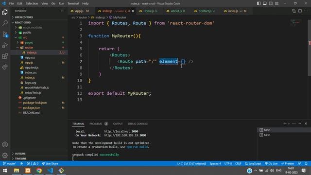 How to install React JS | How to route pages in react js | Install bootstrap 5 | Components in Reac