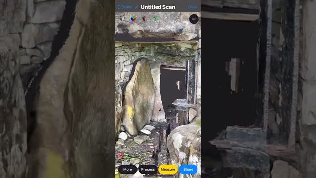 3d scanning a megalithic tomb on iphone 13 pro using lidar