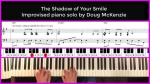 The Shadow Of Your Smile - jazz piano tutorial