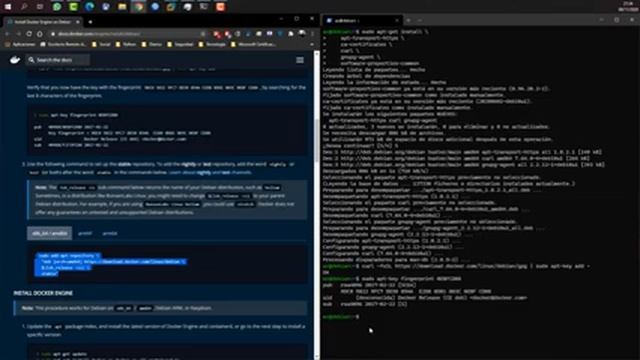 Docker Setup - Debian 10 (Instalación Docker en Debian 10) смотреть онлайн