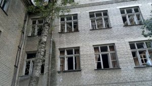 Артобстрел в г.Северодонецке. Школа-интернат, ул.Донецкая, д.1
