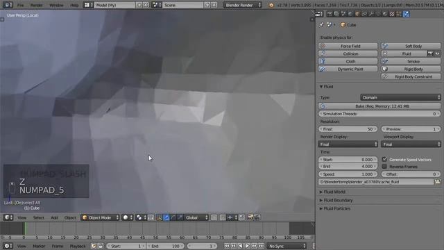 Blender урок. Симуляция жидкости. 03 - Общие параметры смотреть онлайн