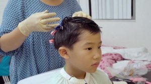 Mom permed 3 boys' hair at home for the first time -  세아들 홈 파마 도전기