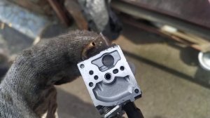 Осмотр сетки карбюратора  stihl fs450