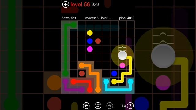 Flow Free Bridges Bonus Pack 9x9 Level 56 Walkthrough