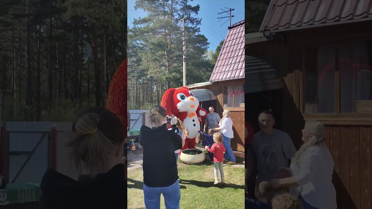 Зайчик-обнимаш в деле #аниматоры #bunny #анимация #cute #весело #love #дети #funny #дискотека смотреть онлайн