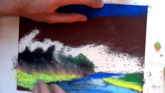 урок рисования мелом на наждачной бумаге смотреть онлайн