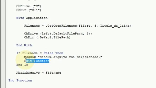 Excel VBA Caixa selecao de arquivo смотреть онлайн