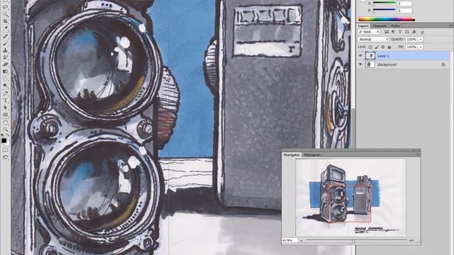 Stitching your images using Photoshop and web optimizing your PDF image files смотреть онлайн