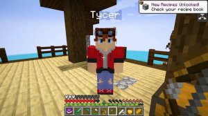 LOCKED on ONE RAFT with the GLITCH in Minecraft!