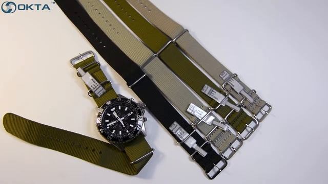 Часовые ремешки: Видео-обзор ремешков RIOS NATO из коллекции Water Resistant