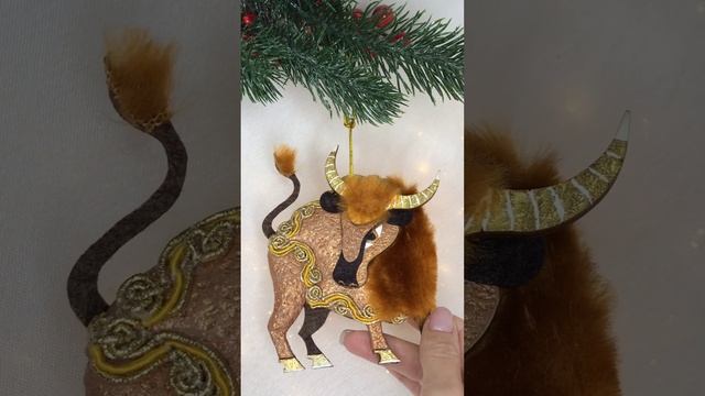 Арт. Ф84  Новогодняя игрушка «Бык Арарат»