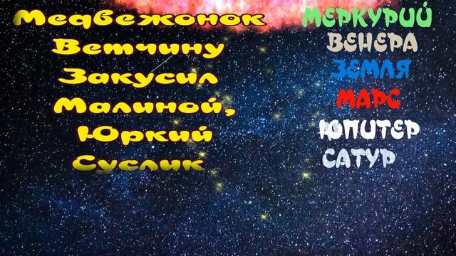 Учим планеты Солнечной системы с юмором в стихах Легко запомнить стихотворение о планетах смотреть онлайн