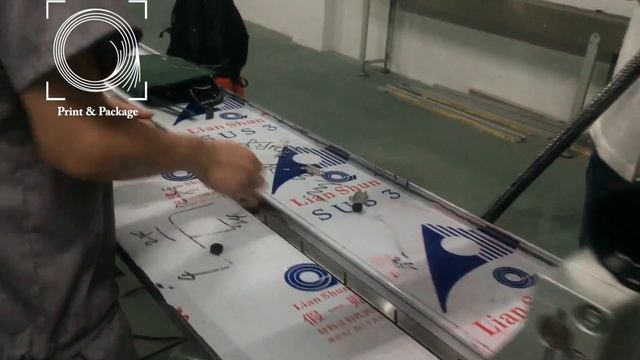 Упаковка печенья на горизонтальной упаковочной машине 250D с термодатером