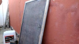 Обновление старой меловой доски. Краска своими руками из шпаклевки