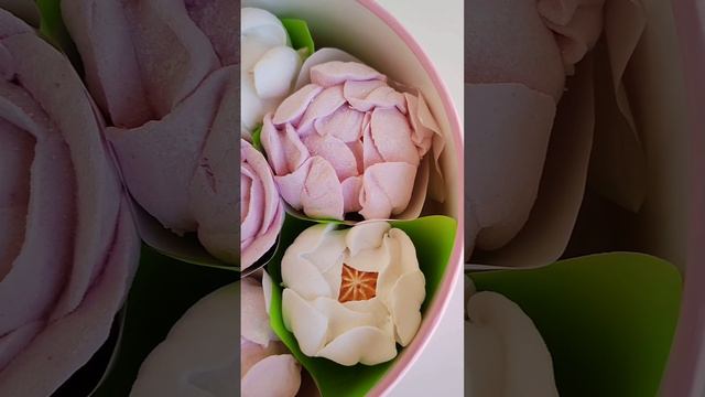 Нежный букет из зефира