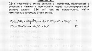 472  Органическая химия  Азотсодержащие орнанические соединение  Амины  Задача №7