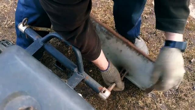 Как Закрепить Отвал к Мотоблоку