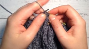 Мастер класс Шапка двойная спицами/ по кругу/ без швов/ yak wool