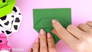Оригами Шляпа из бумаги | Оригами Панамка Лягушка | Origami Paper Hat