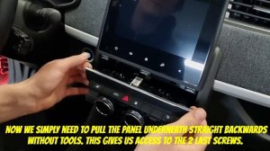 How to remove the display on Renault Zoe, Arkana, Clio etc