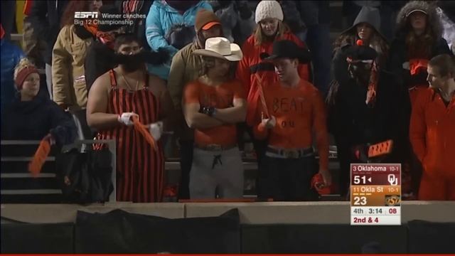 Sad OSU Paddle People - Bedlam 2015 - Oklahoma at Oklahoma State смотреть онлайн